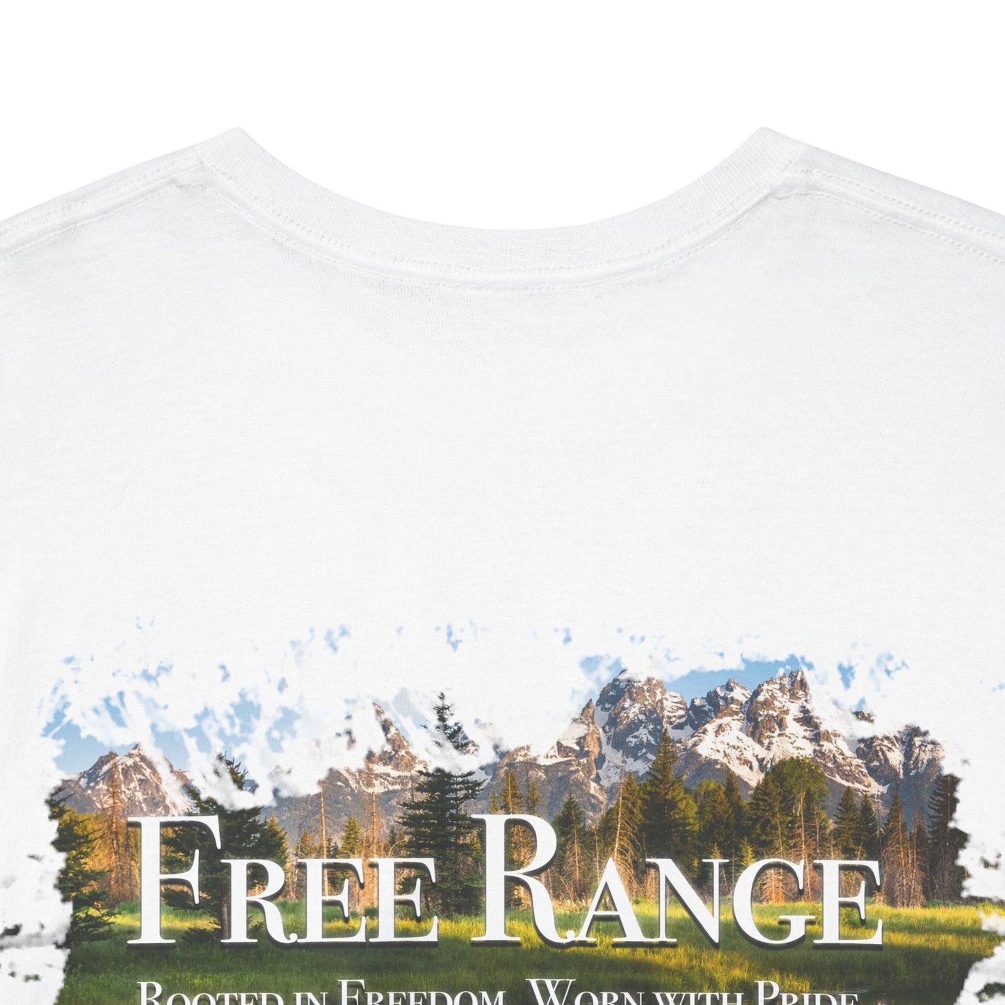 Unisex Heavy Cotton Tee - Free Range, Nature Lover Gift, Casual Top, Adventure Gear, Outdoor Enthusiast Apparel