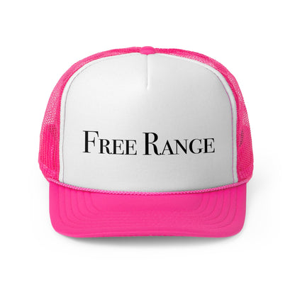 Free Range Trucker Cap, Outdoors Hat, Gift for Farm Lovers, Vintage Style Cap, Adjustable Snapback Hat
