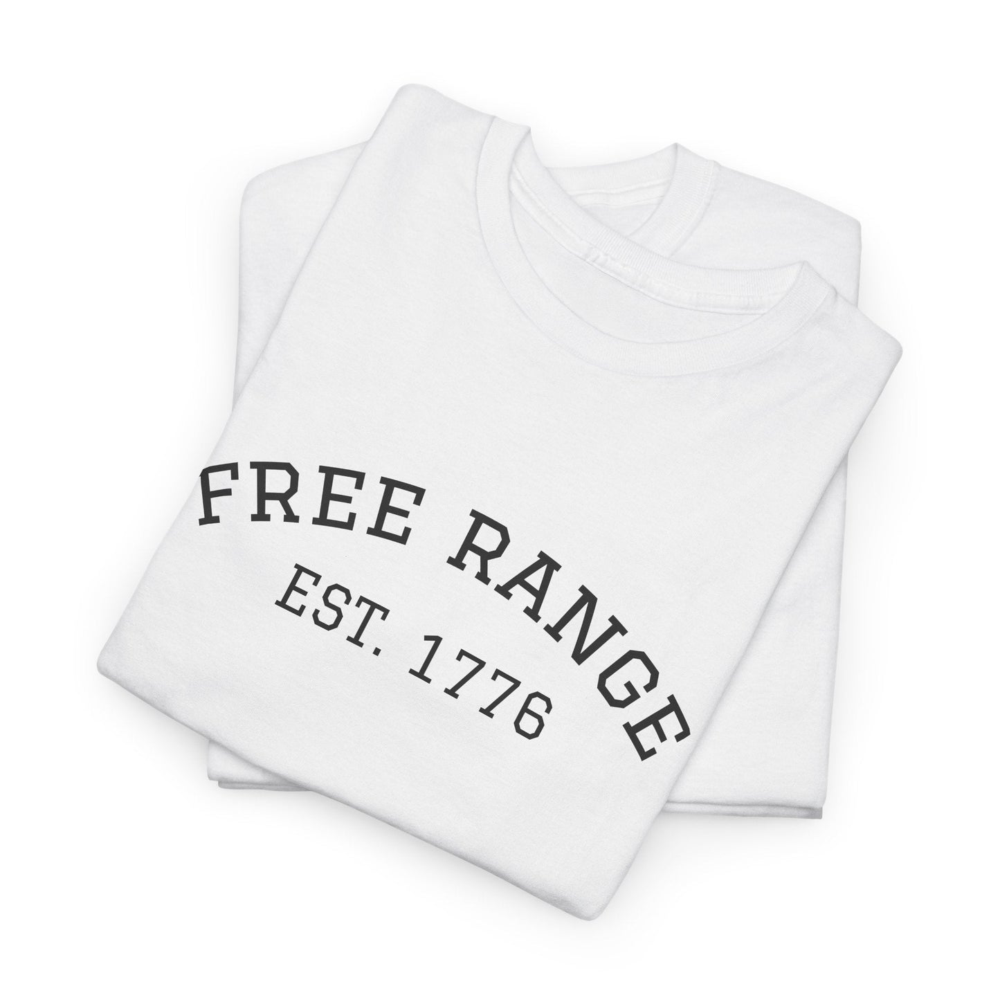 Unisex Heavy Cotton Tee - Free Range, Nature Lover Gift, Casual Top, Adventure Gear, Outdoor Enthusiast Apparel