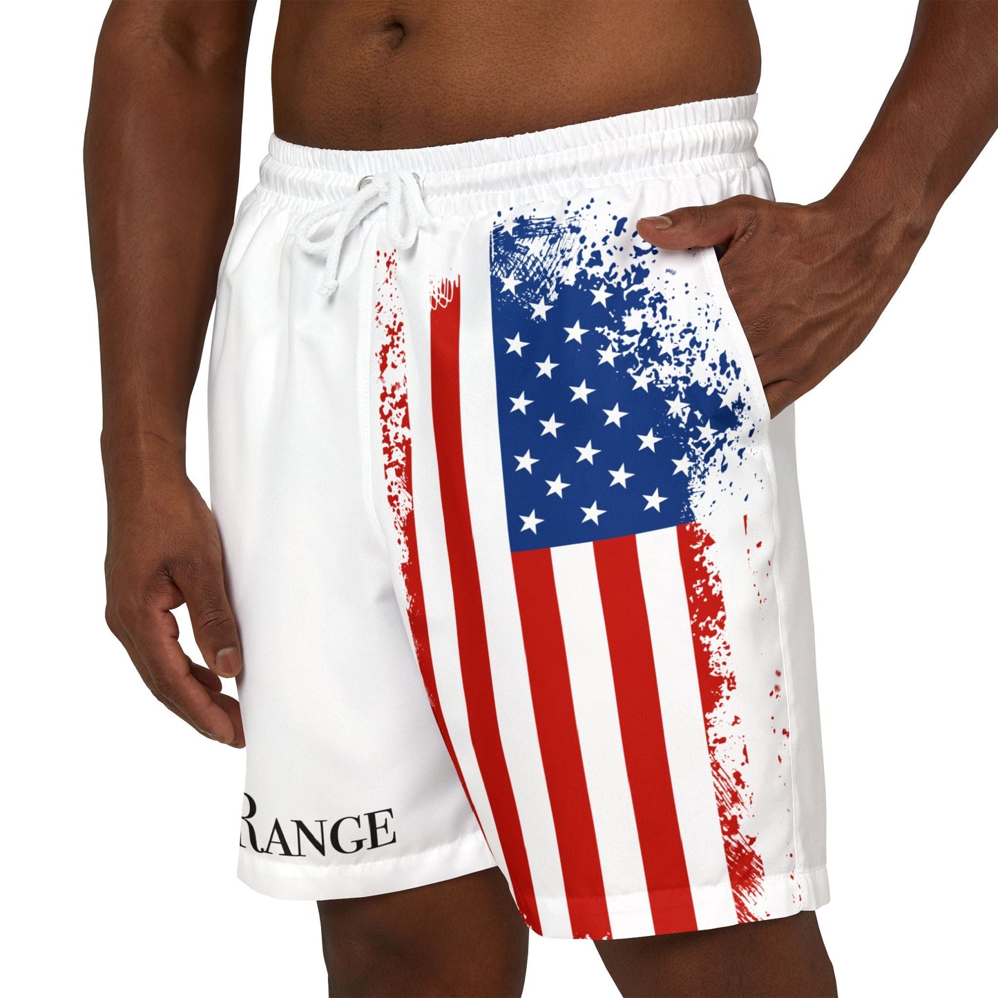 Patriotic Swim Shorts - Unisex Swimwear for Beach Days, Pool Parties, Summer Vacations, July 4th Celebrations, Nautical Style